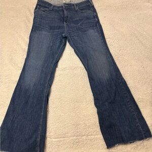 ARIAT R.E.A.L. High Rise Reagan Flare Jeans Women's Size 34R Midnight